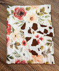 Bible Sleeve Floral Cow Print