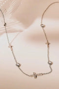 Stainless Steel Cross Necklace-Silver 1