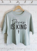 Jesus Is King Crop Tee