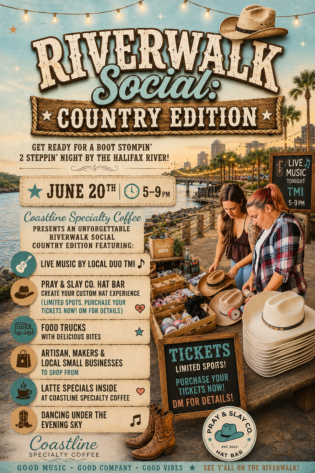 RiverWalk Country Social-JUNE 20th