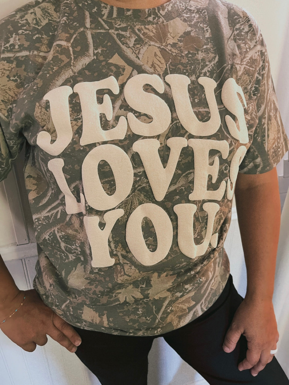 Jesus Loves You Camo Shirt